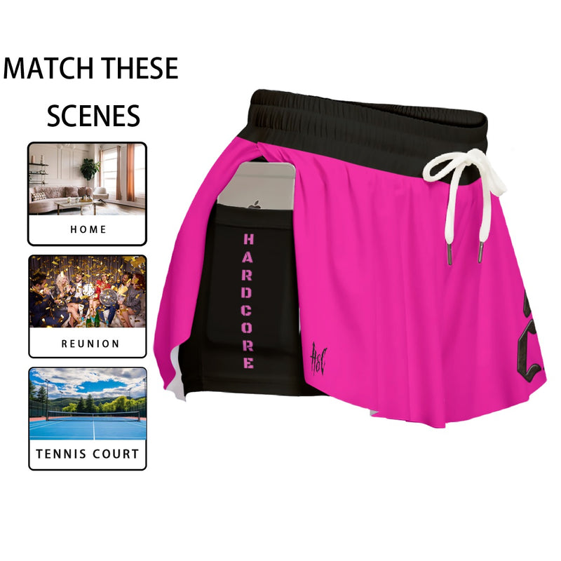 SPORT SHORTS WITH POCKET · HARDCORE PINK