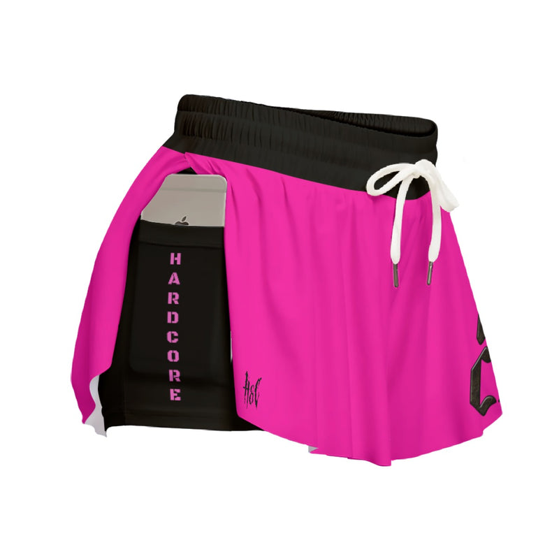 SPORT SHORTS WITH POCKET · HARDCORE PINK