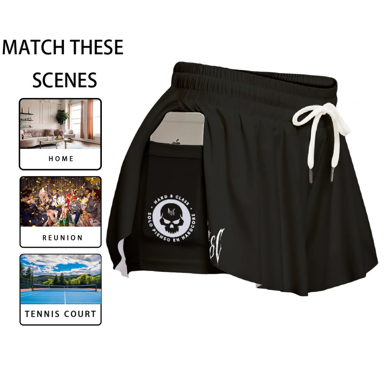 SPORT SHORTS WITH POCKET · HARDCORE BLACK